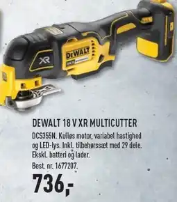 Johannes Fog DEWALT 18 V XR MULTICUTTER - EX MOMS tilbud