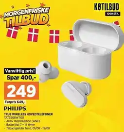 Power PHILIPS TRUE WIRELESS HOVEDTELEFONER tilbud