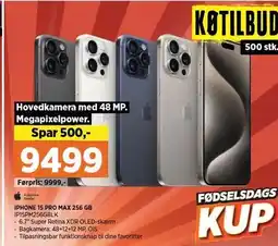 Power APPLE IPHONE 15 PRO MAX 256 GB tilbud