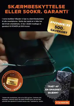 SKÆRMBESKYTTELSE ELLER 500KR. GARANTI