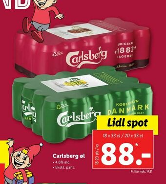Let-Køb Carlsberg øl tilbud