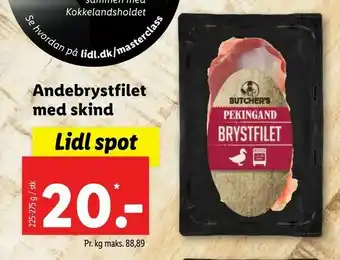 Let-Køb Andebrystfilet med skind tilbud