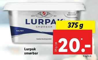 Let-Køb Lurpak smørbar tilbud