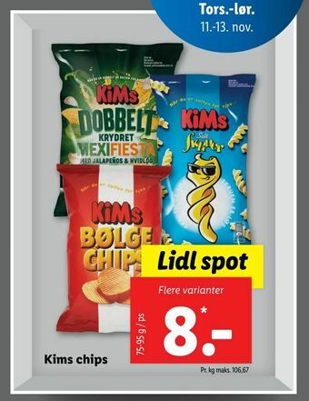 Let-Køb Kims chips tilbud