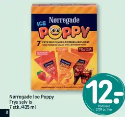 REMA 1000 Nørregade Ice Poppy Frys selv is 7 stk./435 ml tilbud