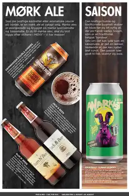 MENY Mørk Ale - pick & mix 5 øl for 100 tilbud