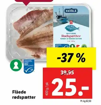 Flåede rødspætter
