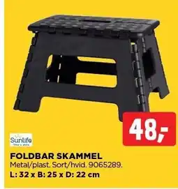 Foldbar skammel