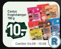 Netto Castus frugtstænger - 10 kr tilbud