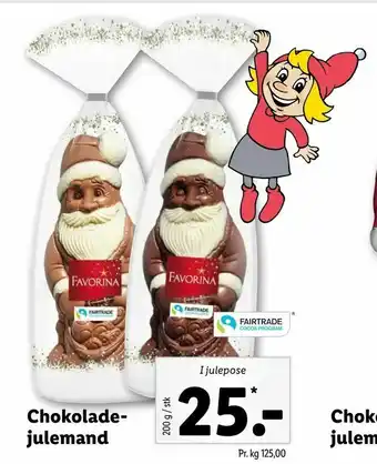 Let-Køb Chokolade- julemand tilbud
