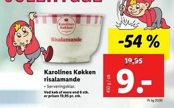 Let-Køb Karolines Køkken risalamande tilbud