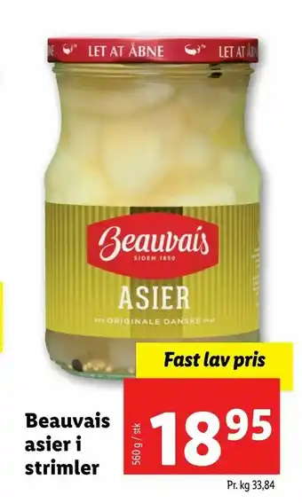 Let-Køb Beauvais asier i strimler tilbud