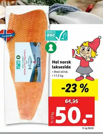 Let-Køb Hel norsk lakseside tilbud