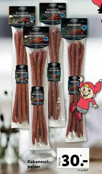 Let-Køb Kabanossi- pølser tilbud