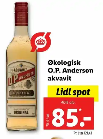 Let-Køb Økologisk O.P. Anderson akvavit tilbud