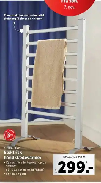 Elektrisk håndklædevarmer