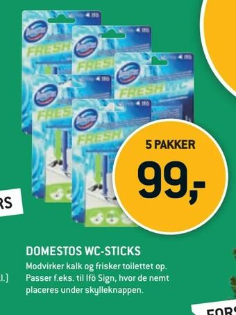 XL-BYG Domestos wc-sticks tilbud