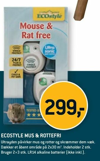 XL-BYG Ecostyle mus & rottefri tilbud