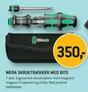 Wera skruetrækker med bits
