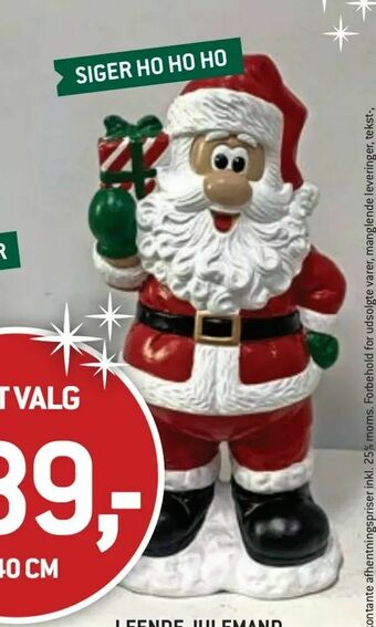 XL-BYG Leende julemand tilbud