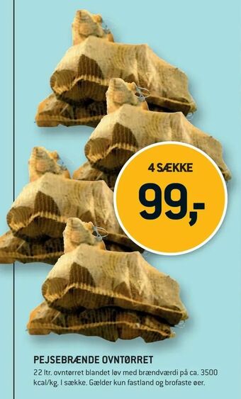 XL-BYG Pejsebrænde ovntørret tilbud