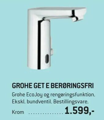 XL-BYG Grohe get e berøringsfri tilbud