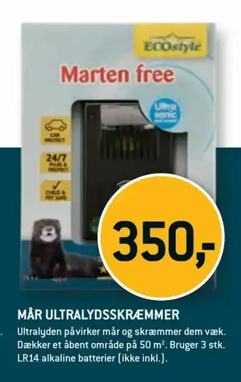 Mår ultralydsskræmmer