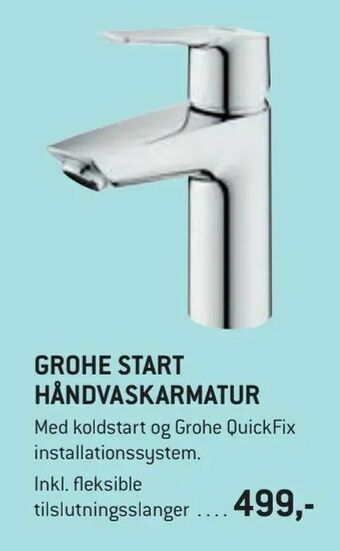 XL-BYG Grohe start håndvaskarmatur tilbud