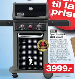 Bauhaus Spirit Classic E- 220S gasgrill tilbud
