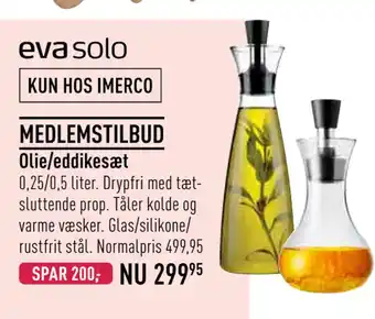 Imerco Olie/eddikesæt tilbud
