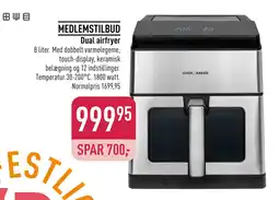 Dual airfryer