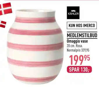 Imerco Omaggio vase tilbud