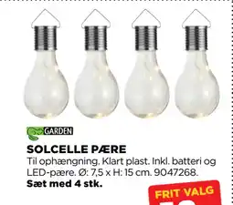 jem & fix SOLCELLE PÆRE tilbud