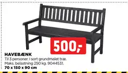 jem & fix HAVEBÆNK tilbud
