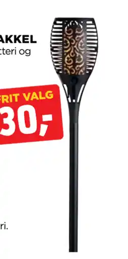 jem & fix SOLCELLE FLAMMEFAKKEL tilbud