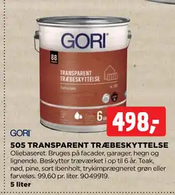 jem & fix 505 TRANSPARENT TRÆBESKYTTELSE tilbud