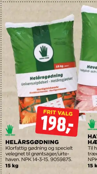 jem & fix HELÅRSGØDNING tilbud