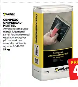 jem & fix CEMPEXO UNIVERSALMØRTEL tilbud