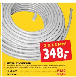 jem & fix INSTALLATIONSKABEL tilbud