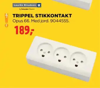 jem & fix TRIPPEL STIKKONTAKT tilbud