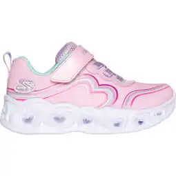 Sport 24 Skechers Heart Lights Velcro Sneakers M/Lys Børn tilbud