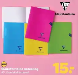 Netto Clairefontaine notesbog tilbud