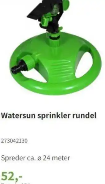 Watersun Sprinkler Rundel