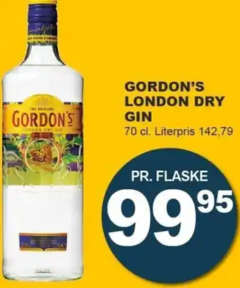 Let-Køb Gordon's London Dry Gin 70 cl tilbud