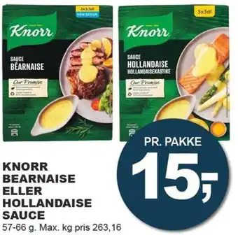 Let-Køb Knorr Bearnaise Eller Hollandaise Sauce 57-66 g tilbud