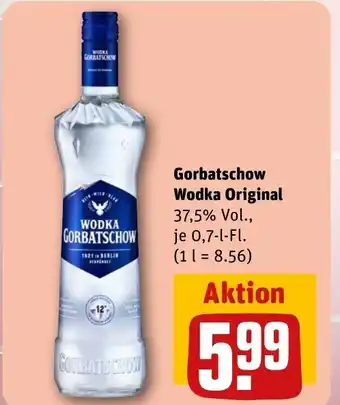 REWE Gorbatschow Wodka Original tilbud