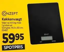 Din Isenkræmmer CONZEPT Køkkenvægt tilbud