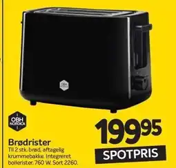 Din Isenkræmmer OBH NORDICA Brødrister tilbud