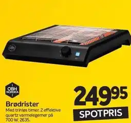 Din Isenkræmmer OBH NORDICA Brødrister tilbud