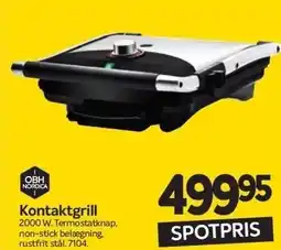 Din Isenkræmmer OBH NORDICA Kontaktgrill tilbud